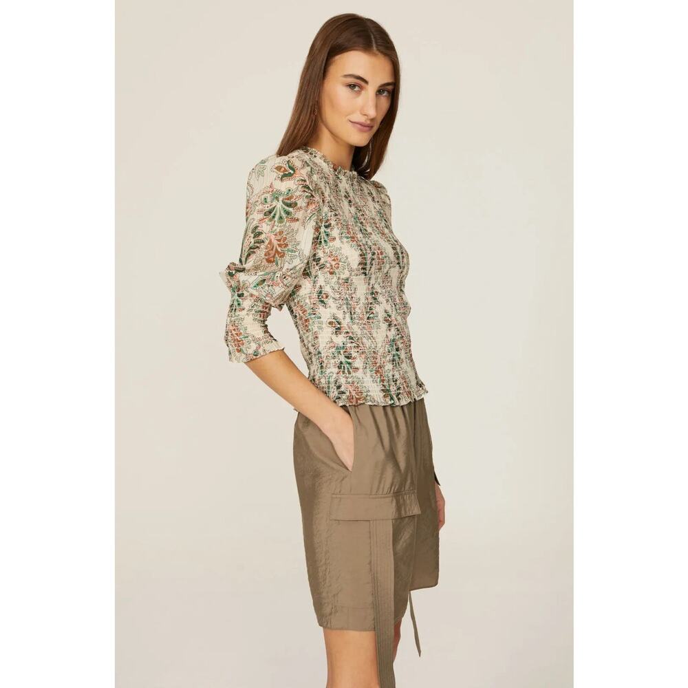 Veronica Beard Kali Smocked Top